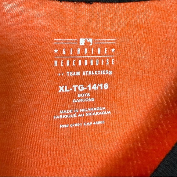 Majestic Boys XL Baltimore Orioles 3/4 Sleeve Raglan T-Shirt Multicolor MLB Fan - Picture 10 of 10